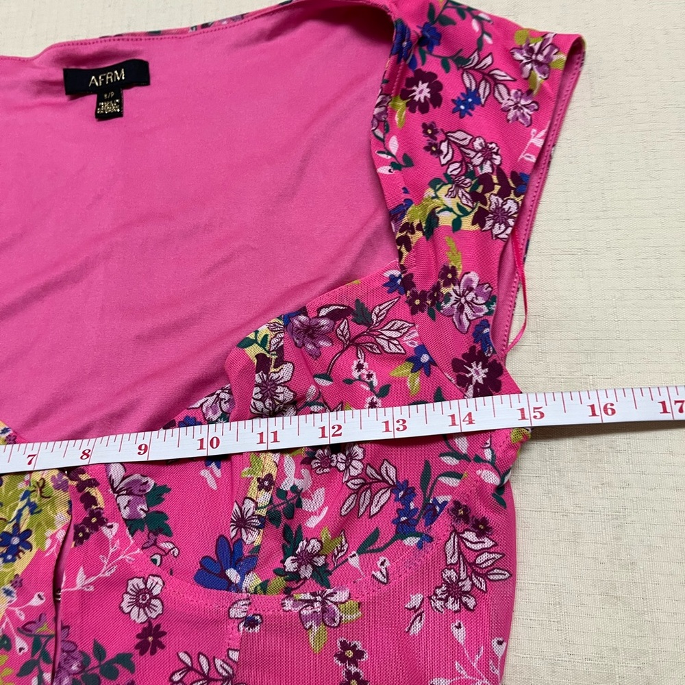 AFRM S pink Myla Corset Crop Top - Picture 4 of 13